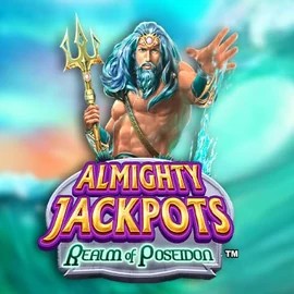 Almighty Jackpots – Realm of Poseidon logo – Jackpots by Novomatic at Roulettino Casino