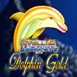 Dolphin Gold with Stellar Jackpots slot icon by Lightning Box Game, available at Roulettino Casino