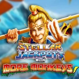 Stellar Jackpots with More Monkeys online game logo by Lightning Box Game on roulettinoo.pl